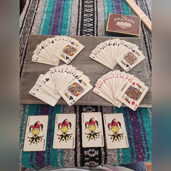 Vintage 1951 Canasta playing cards in original box - Picture 2 of 10